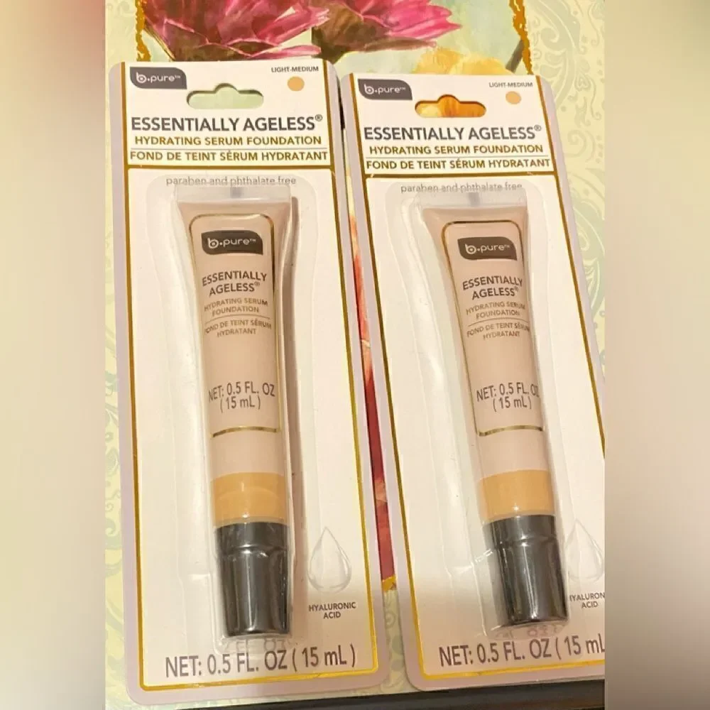 🎀B pure Essentially Ageless hydrating serum foundation (set of 2💥
